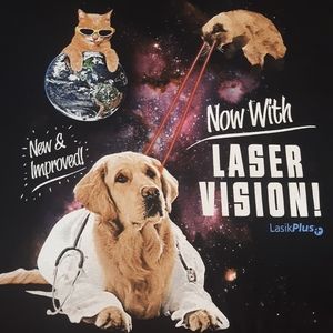 Black XL Lasik t-shirt short sleeve cute!